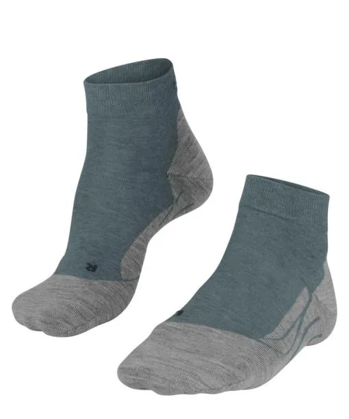 Men GO2 Short Men Golf Short Sock Steel Grey FALKE Golf Socks