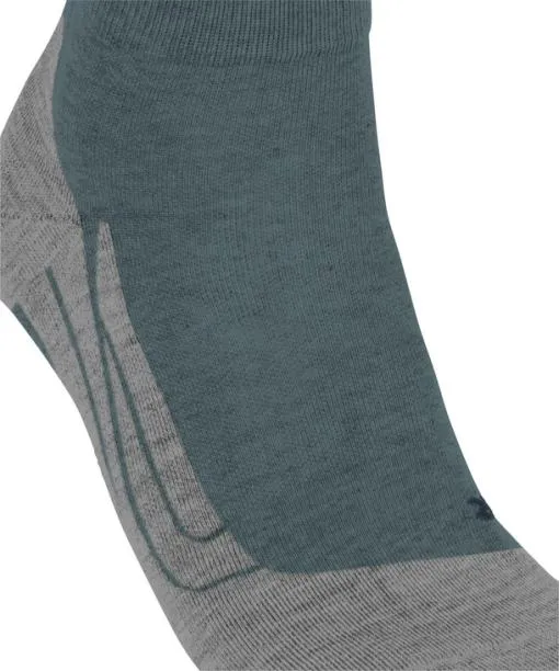 Men GO2 Short Men Golf Short Sock Steel Grey FALKE Golf Socks