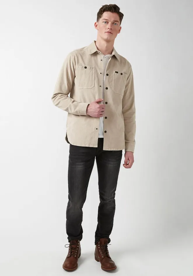 Men Jafar Milk Men039s Shirt Jacket Milk Buffalo David Bitton Jackets