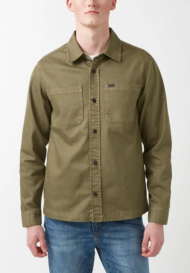 Men Josh Army Green Men039s Shirt Jacket Army Green Buffalo David Bitton Jackets
