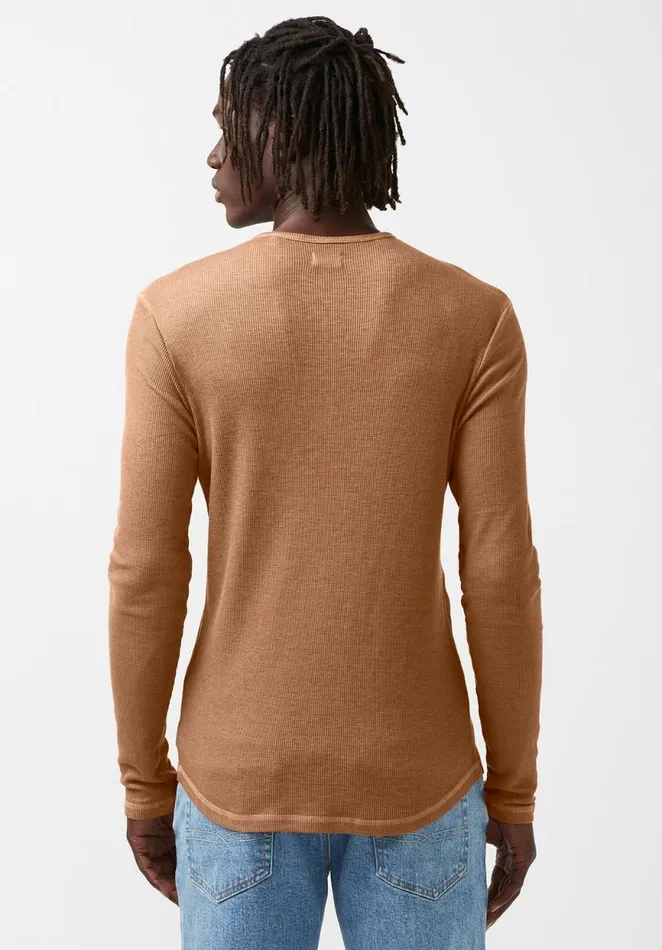 Men Kipat Brown LongSleeve Mens Top Thrush Buffalo David Bitton Tops and Tees