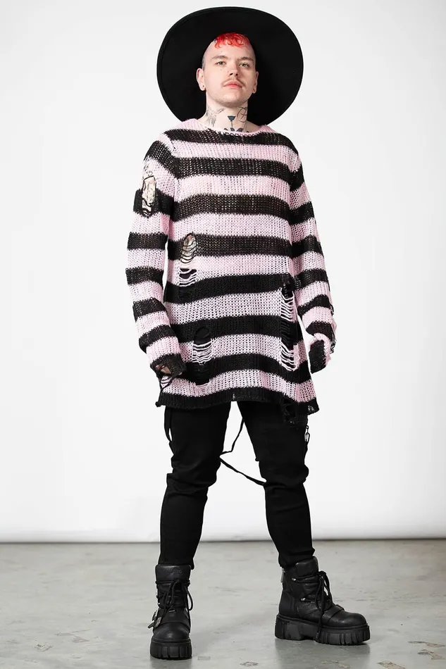 Men Knitwear Killstar Bad Blossoms Knit Sweater