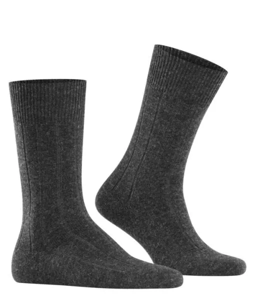 Men Lhasa Rib Men Socks Anthramel FALKE Socks
