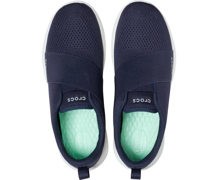 Men LiteRide Modform SlipOn Navy White Crocs Sneakers