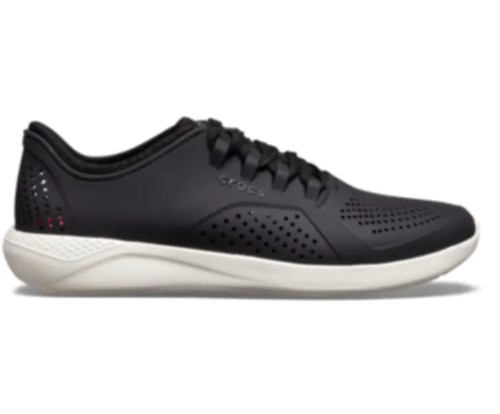 Men LiteRide Pacer Black White Crocs Sneakers
