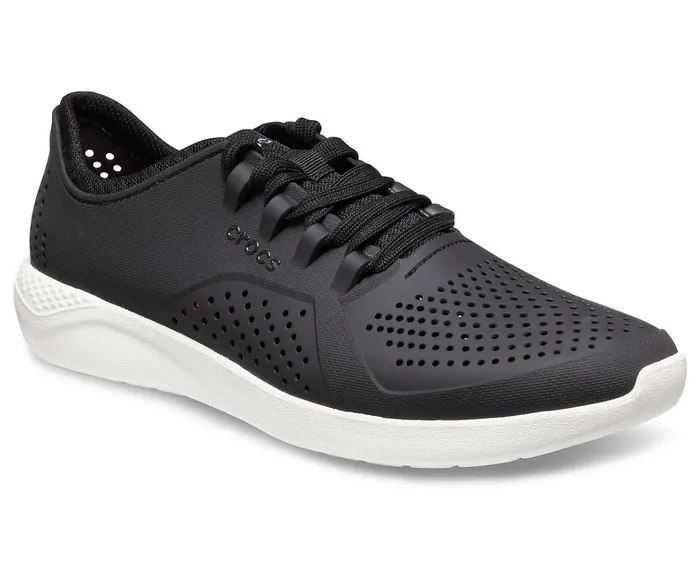 Men LiteRide Pacer Black White Crocs Sneakers