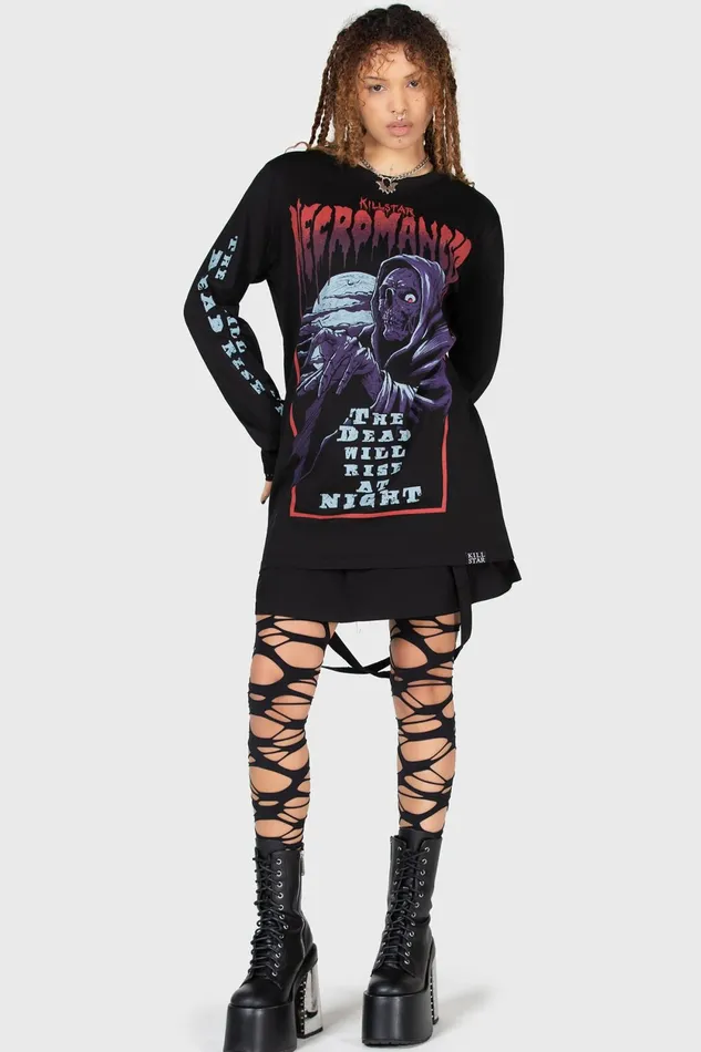 Men Long Sleeves Killstar Necromancer Long Sleeve Top