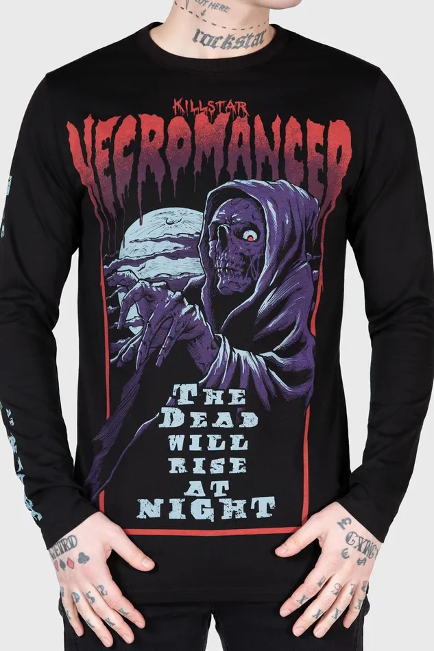 Men Long Sleeves Killstar Necromancer Long Sleeve Top