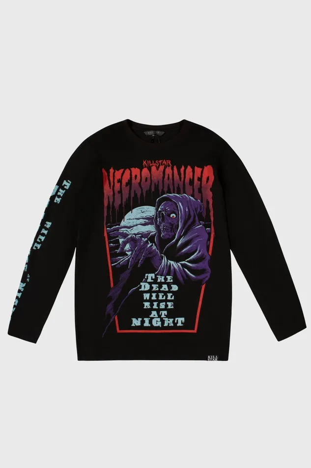 Men Long Sleeves Killstar Necromancer Long Sleeve Top