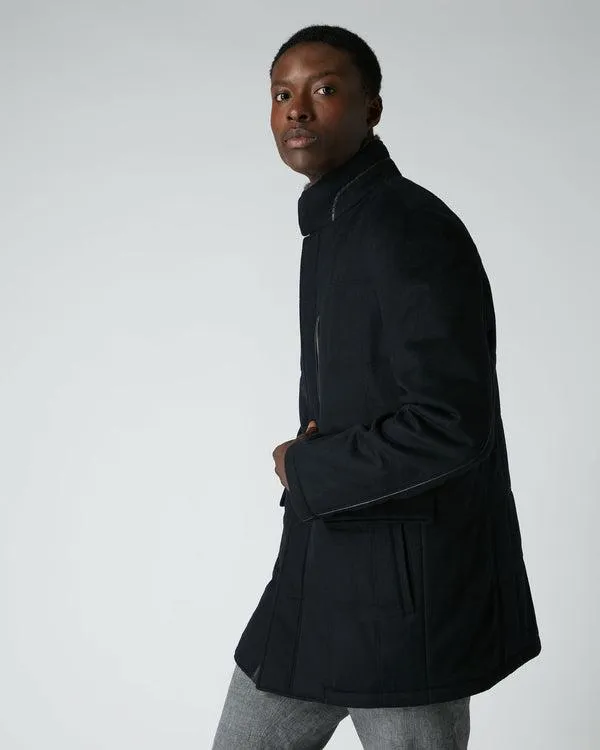 Men Men039s Fur Lined CoatIn Navy Blue Navy Blue NPeal Coats and Jackets