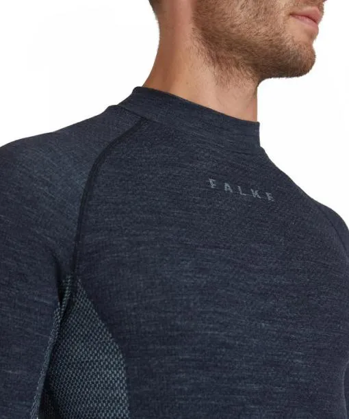 Men Men Long Sleeve Shirt WoolTech Space Blue FALKE Long Sleeve Shirts