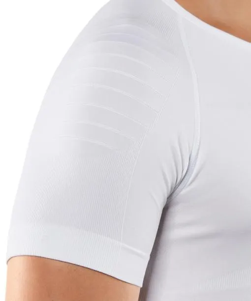 Men Men TShirt Warm White FALKE Short Sleeve Shirts