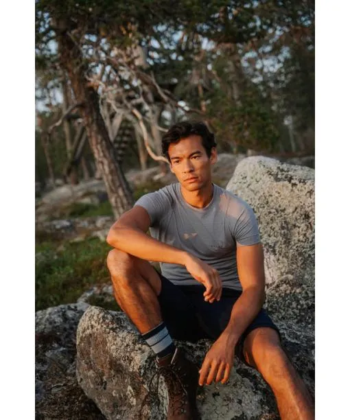 Men Men TShirt WoolTech Light Grey FALKE Short Sleeve Shirts Men Men TShirt WoolTech Light Grey FALKE Short Sleeve Shirts