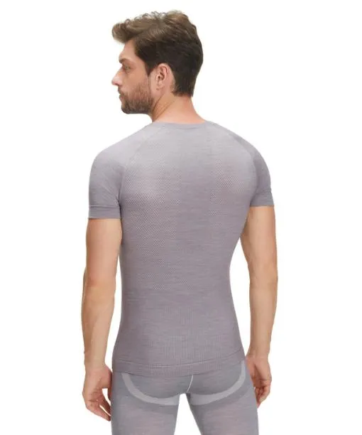 Men Men TShirt WoolTech Light Grey FALKE Short Sleeve Shirts Men Men TShirt WoolTech Light Grey FALKE Short Sleeve Shirts