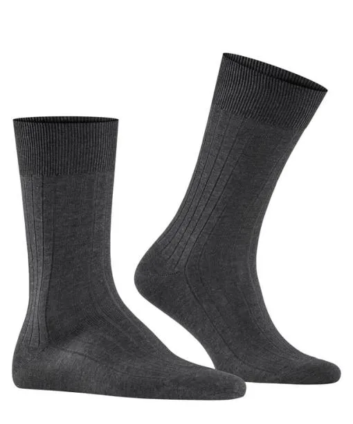 Men Milano Men Socks Anthracite Mel FALKE Socks