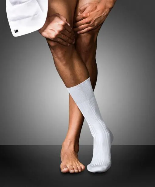 Men No 10 Pure Fil Dcosse Men Socks White FALKE Socks