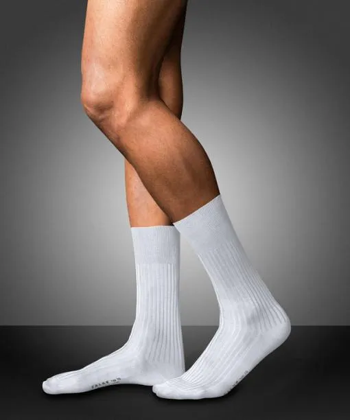 Men No 10 Pure Fil Dcosse Men Socks White FALKE Socks