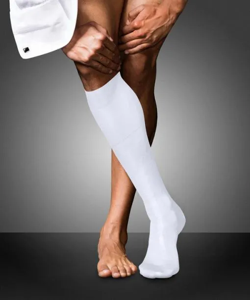 Men No 9 Pure Fil Dcosse Men Kneehigh Socks White FALKE By Material