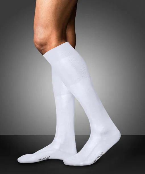 Men No 9 Pure Fil Dcosse Men Kneehigh Socks White FALKE By Material
