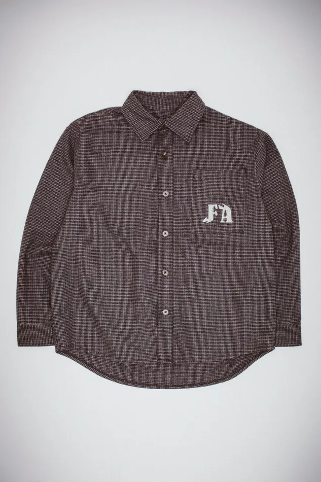 Men Oversized Wool Flannel Fucking Awesome Shirts
