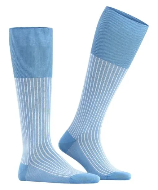 Men Oxford Stripe Men Kneehigh Socks Linen FALKE Knee High Socks