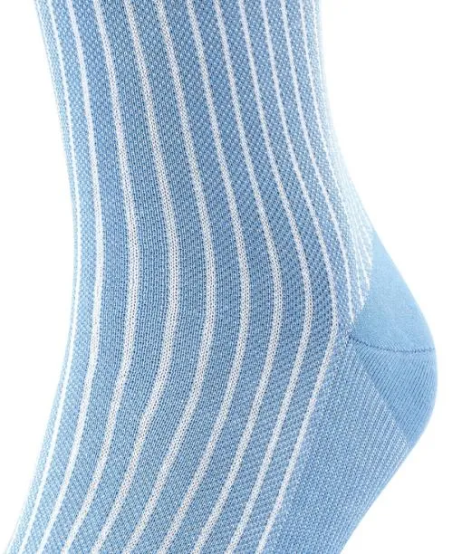 Men Oxford Stripe Men Kneehigh Socks Linen FALKE Knee High Socks