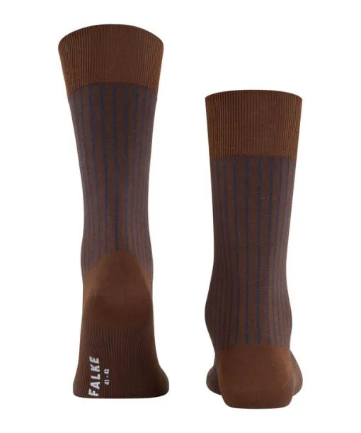 Men Oxford Stripe Men Socks Chestnut FALKE Socks