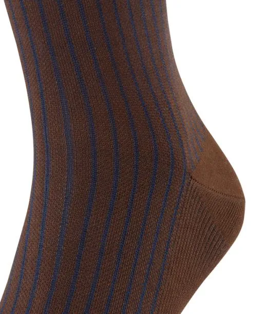 Men Oxford Stripe Men Socks Chestnut FALKE Socks