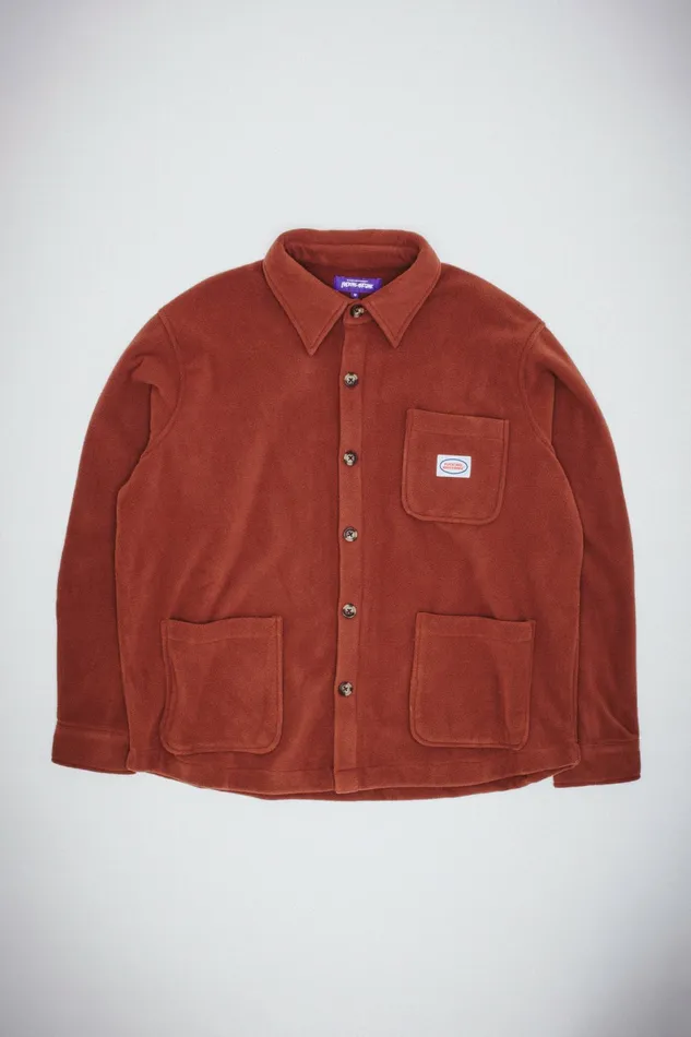 Men Polar Fleece Overshirt Fucking Awesome Jackets