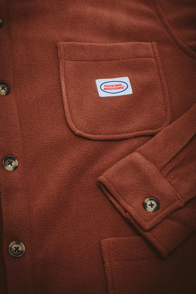Men Polar Fleece Overshirt Fucking Awesome Jackets Men Polar Fleece Overshirt Fucking Awesome Jackets