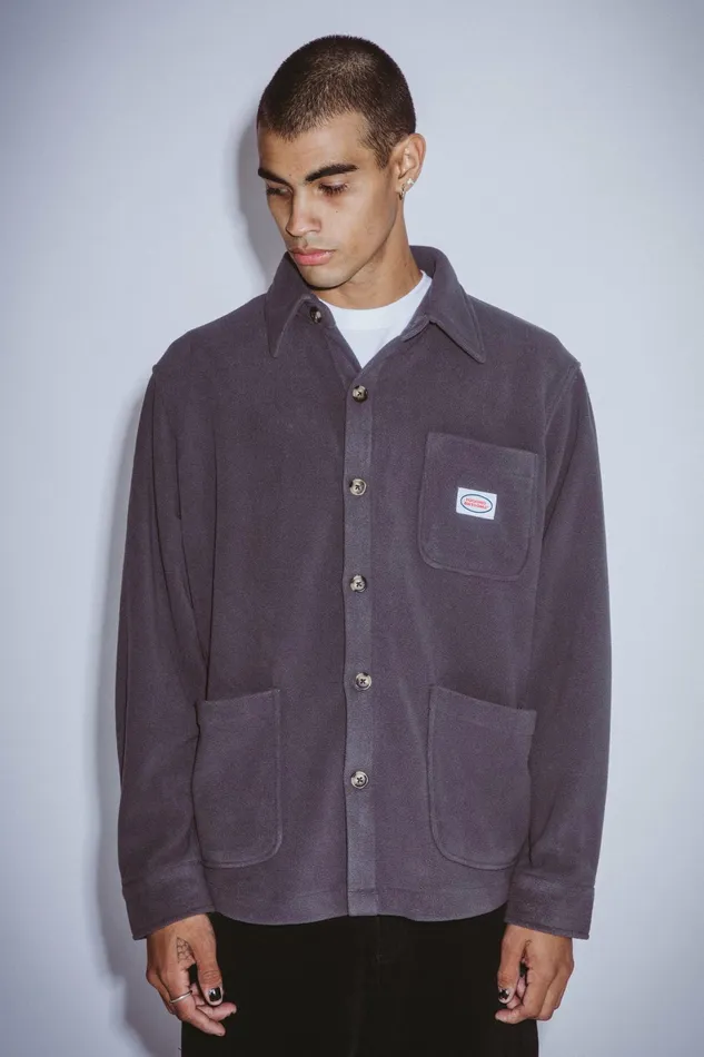 Men Polar Fleece Overshirt Fucking Awesome Jackets Men Polar Fleece Overshirt Fucking Awesome Jackets