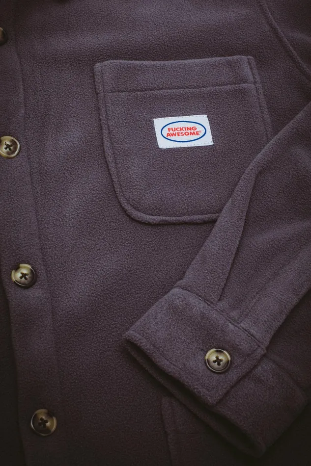 Men Polar Fleece Overshirt Fucking Awesome Jackets Men Polar Fleece Overshirt Fucking Awesome Jackets