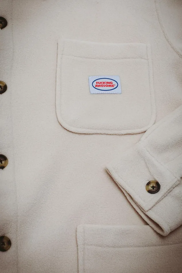 Men Polar Fleece Overshirt Fucking Awesome Jackets Men Polar Fleece Overshirt Fucking Awesome Jackets
