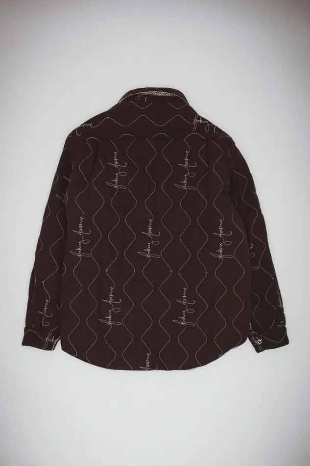 Men Quilted Reversible Shadow Plaid Overshirt Fucking Awesome Shirts Men Quilted Reversible Shadow Plaid Overshirt Fucking Awesome Shirts