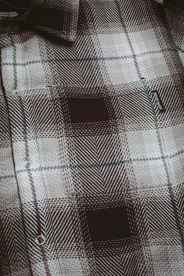 Men Quilted Reversible Shadow Plaid Overshirt Fucking Awesome Shirts Men Quilted Reversible Shadow Plaid Overshirt Fucking Awesome Shirts