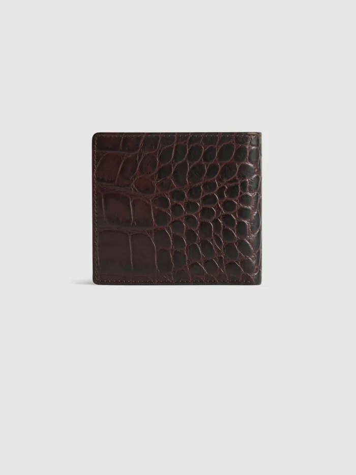 Men Reiss Bags Cabot Leather Wallet Chocolate