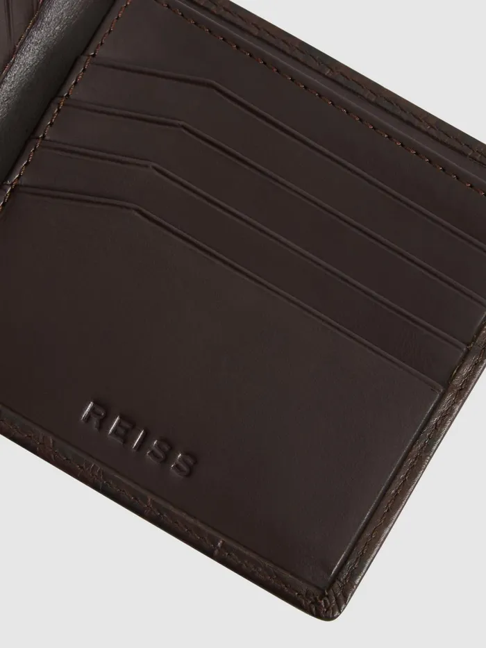 Men Reiss Bags Cabot Leather Wallet Chocolate