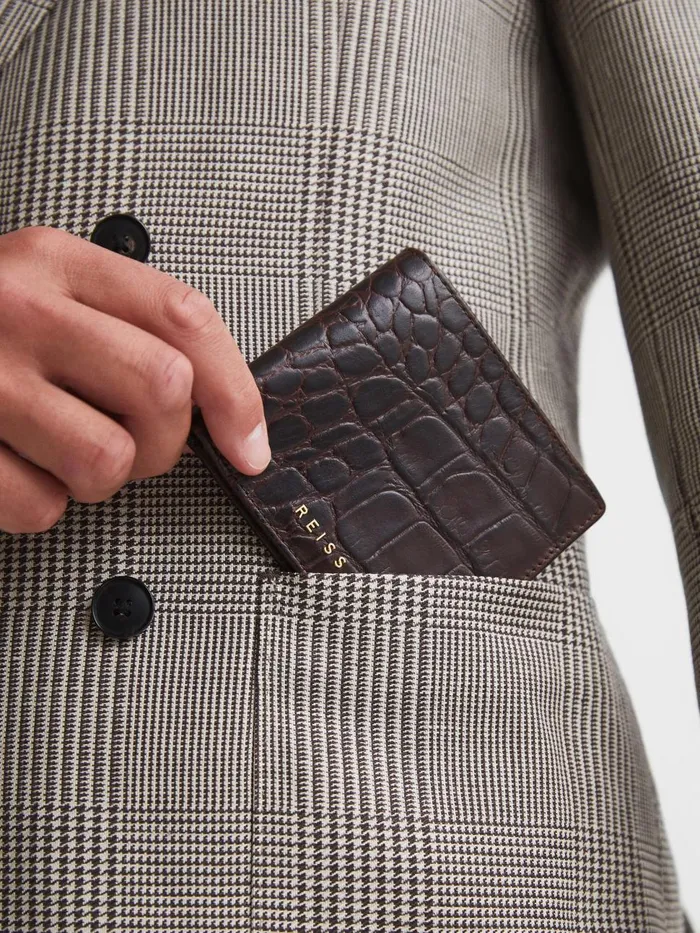 Men Reiss Bags Cabot Leather Wallet Chocolate