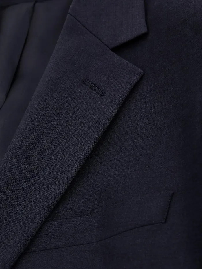 Men Reiss Blazers Hope Modern Fit Wool Blend Single Breasted Blazer Navy