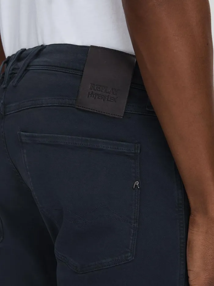 Men Reiss Jeans Slim Fit Garment Dyed Jeans Blue