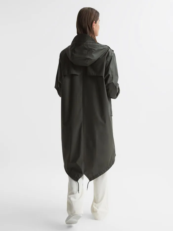 Men Reiss Outerwear and Coats Dark Green Rains Fishtail Parka Dark Green