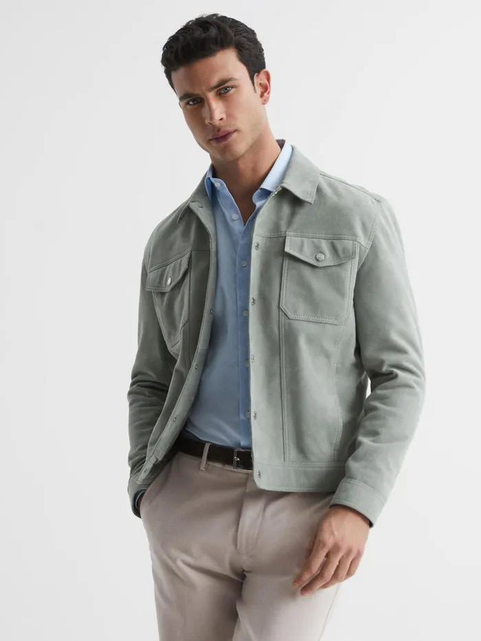 Men Reiss Pants Eastbury Reg Cotton Blend Chinos Stone