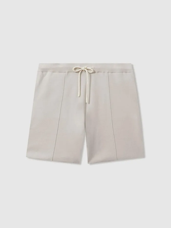 Men Reiss Shorts Drawstring Sweat Shorts Light Grey