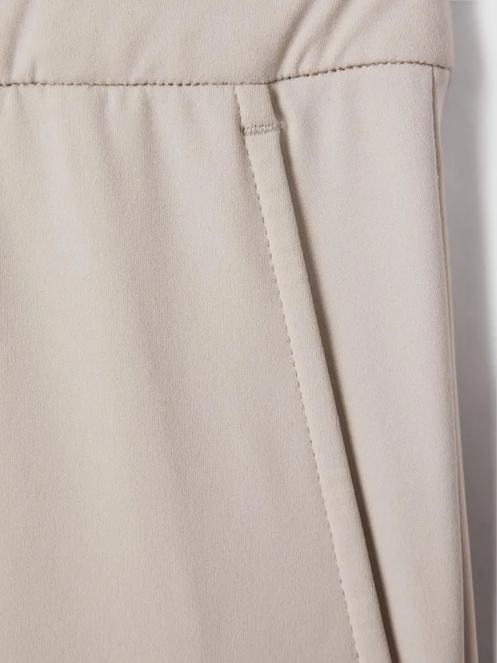 Men Reiss Suits and Tailoring F1 Technical Drawstring Trousers Stone