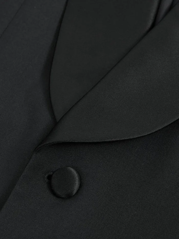 Men Reiss Suits and Tailoring Poker Modern Fit Single Breasted Tuxedo Jacket Black