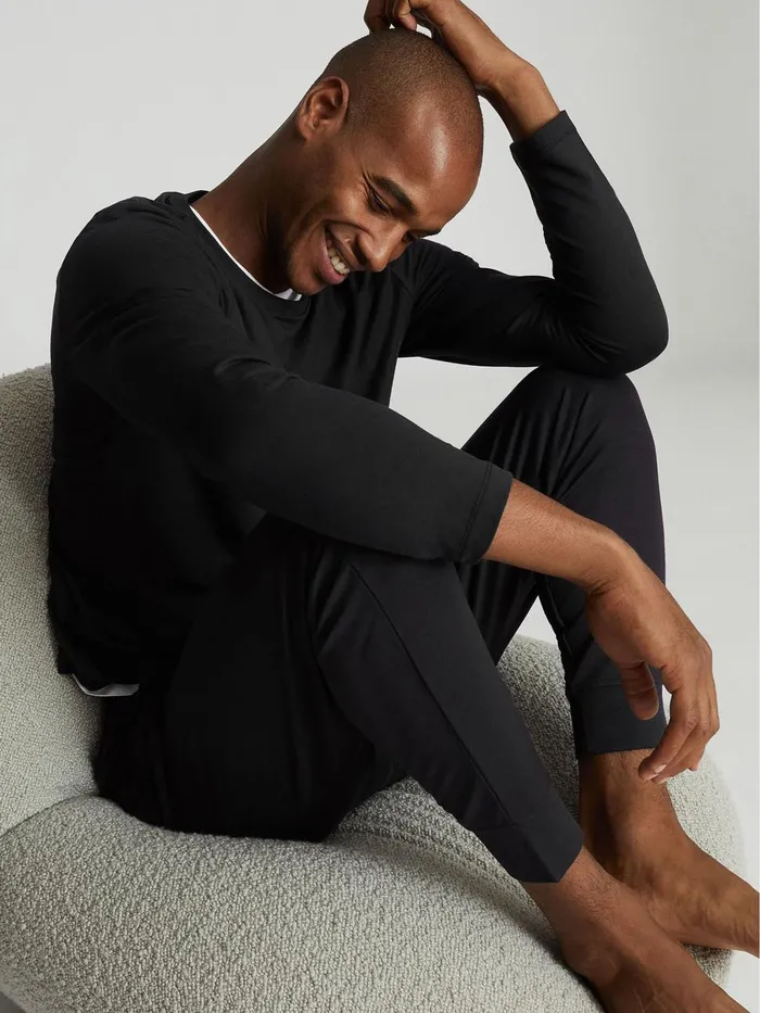 Men Reiss Sweats Hoodies and Joggers Armstrong Crew Neck Jersey Top Charcoal