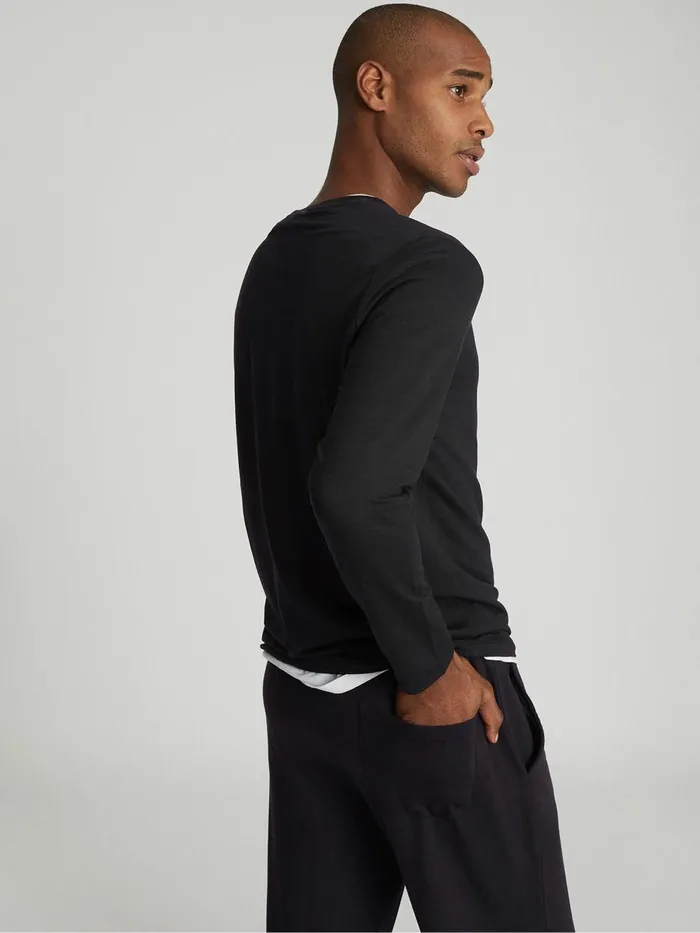Men Reiss Sweats Hoodies and Joggers Armstrong Crew Neck Jersey Top Charcoal