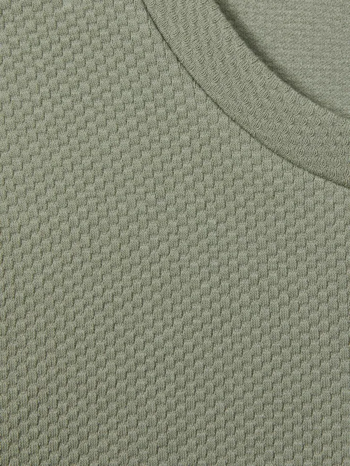 Men Reiss TShirts Cooper Slim Fit Honeycomb TShirt Pistachio