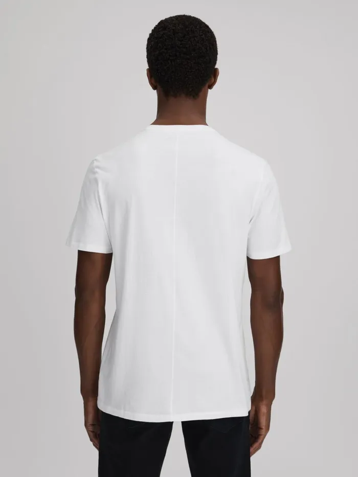 Men Reiss TShirts Crew Neck TShirt Fresh White
