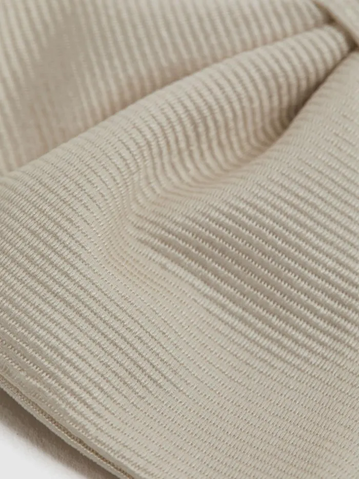 Men Reiss Ties and Pocket Squares Boyle Grosgrain Silk Bow Tie Light Ivory
